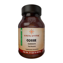 Cargar imagen en el visor de la galería, Cobre Gluconato 30 Cápsulas veganas de 500 mg
