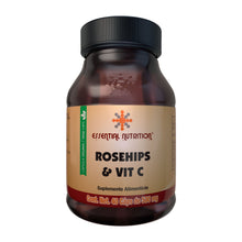 Cargar imagen en el visor de la galería, Rosehips y Vitamina C Cápsulas Veganas 40 cáps. de 500 mg
