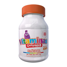 Cargar imagen en el visor de la galería, Vitamina Kids (Complejo B) 60 Tabletas masticables de 300 mg
