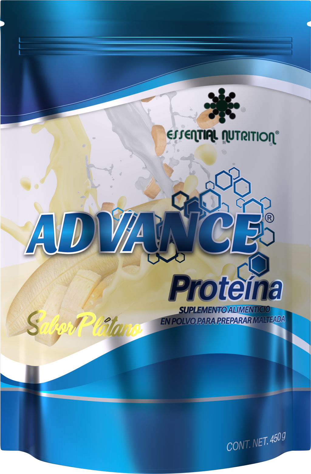 Proteína Advance, Sabor Plátano, 450 gr