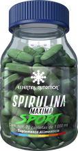 Cargar imagen en el visor de la galería, Alga Spirulina Máxima 70 capletas de 1000 mg
