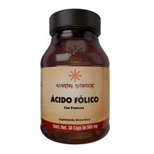 Cargar imagen en el visor de la galería, Ácido Fólico 30 Cápsulas de 500 mg
