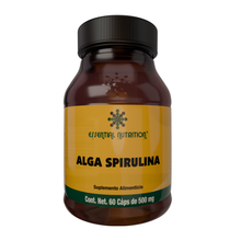 Cargar imagen en el visor de la galería, Alga Spirulina 60 Cápsulas de 500 mg
