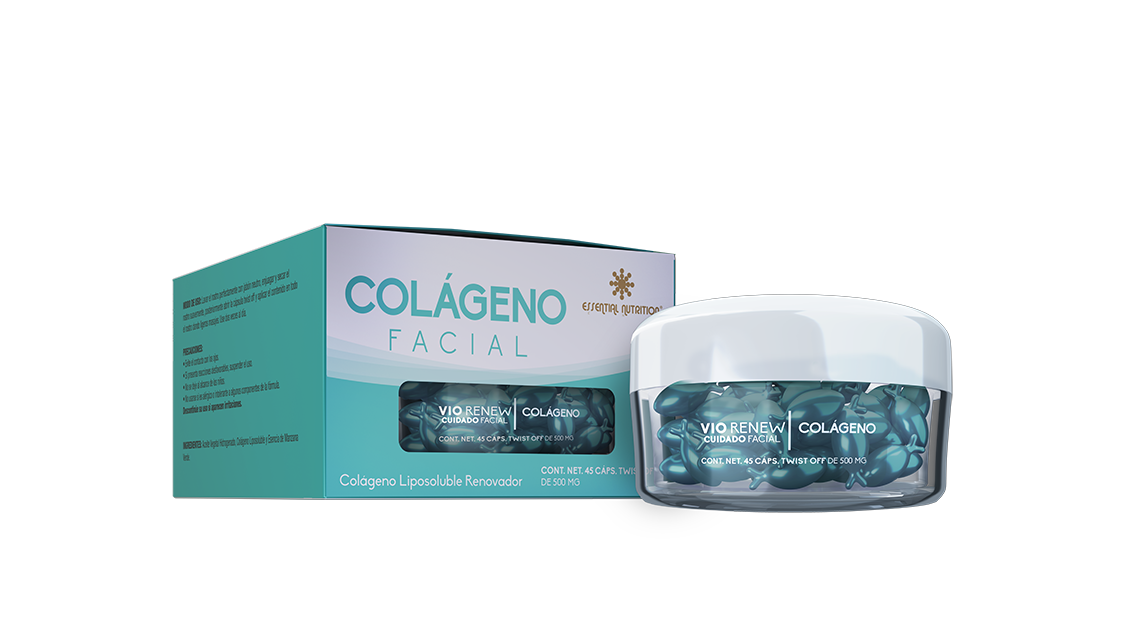 Colágeno Facial VIO 45 cápsulas de 500 mg – Essential Nutrition