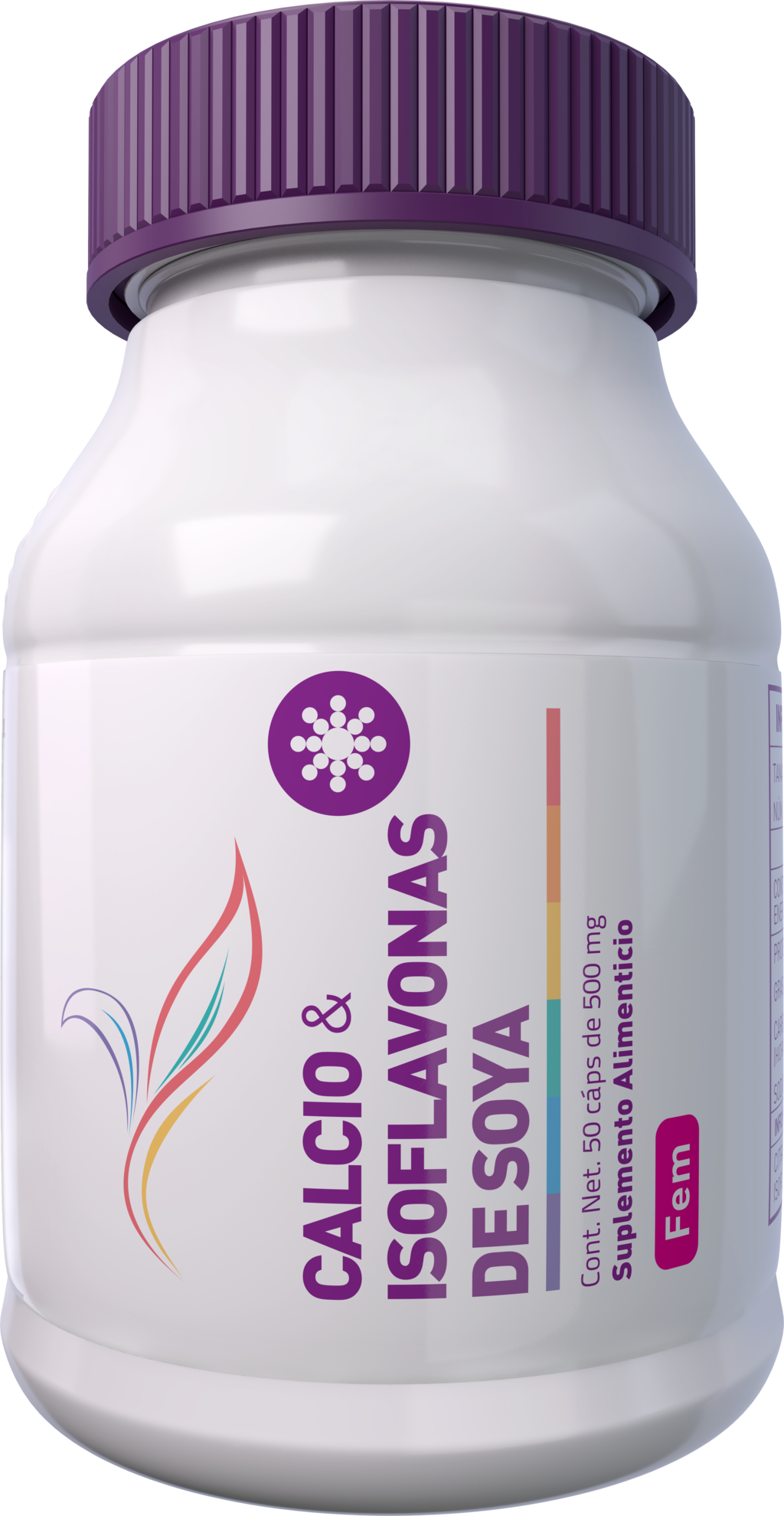 Calcio & Isoflavonas de Soya 50 cápsulas de 500 mg