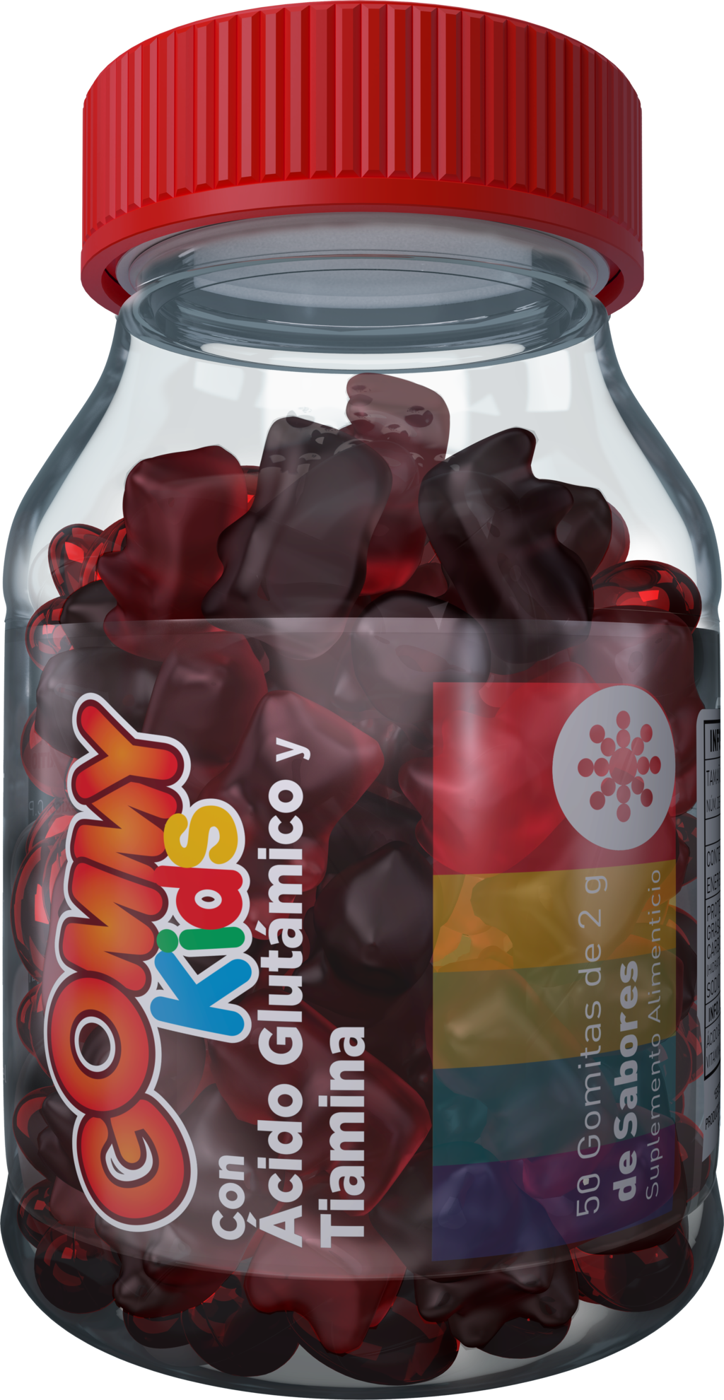 Gommy Kids Ácido Glutamico con Tiamina 50 gomitas de 2 g