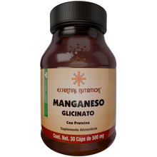 Cargar imagen en el visor de la galería, Manganeso Glicinato 30 Cápsulas Vegetales de 500 mg
