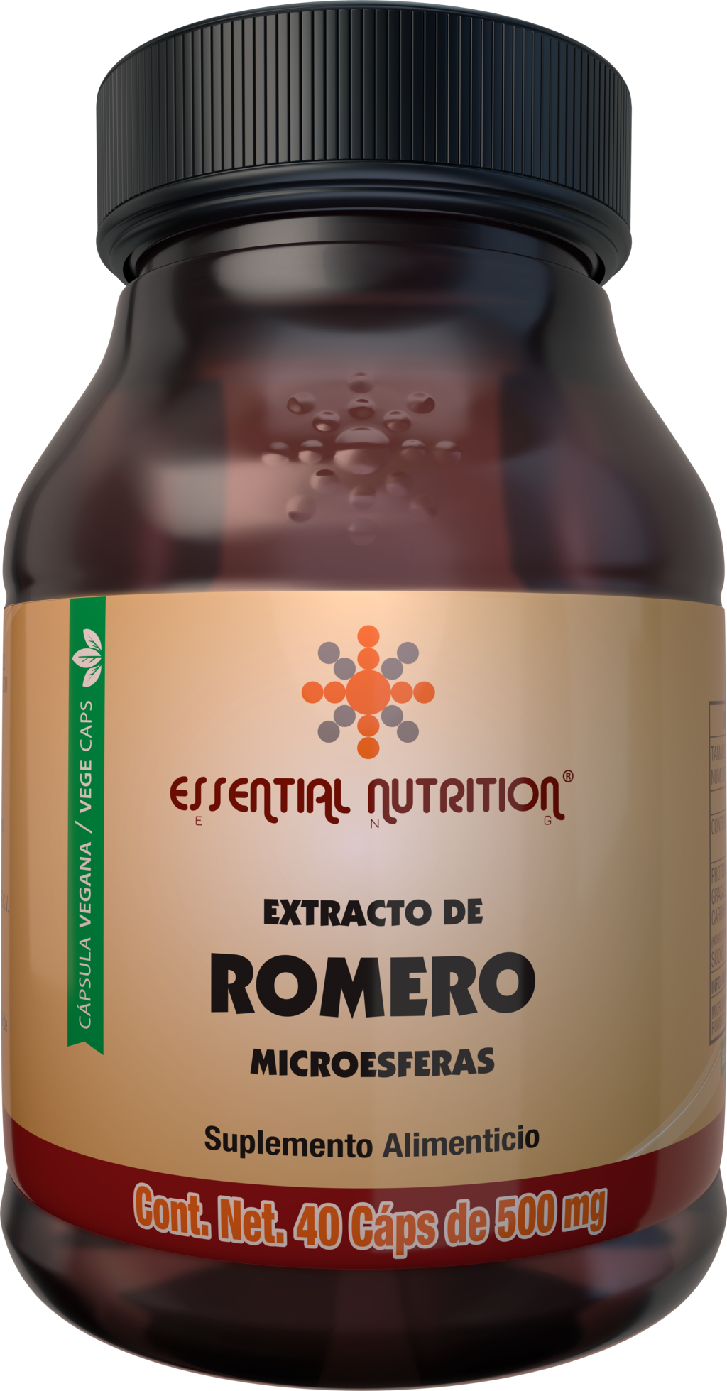 Microesferas de extracto de Romero 40  Caps. Veganas de 500 MG