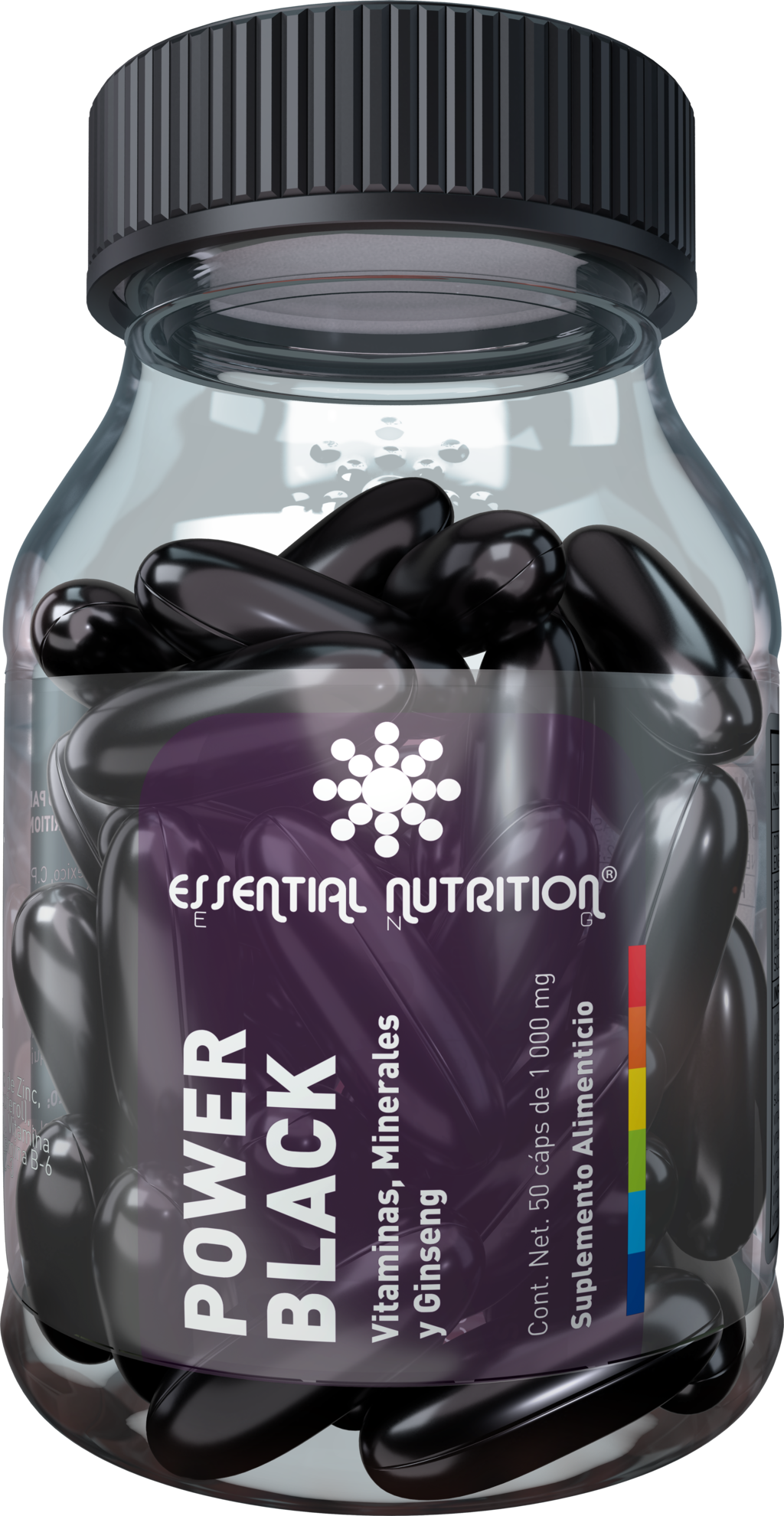 Power Black Vitaminas y Minerales 50 cápsulas de 1000 mg