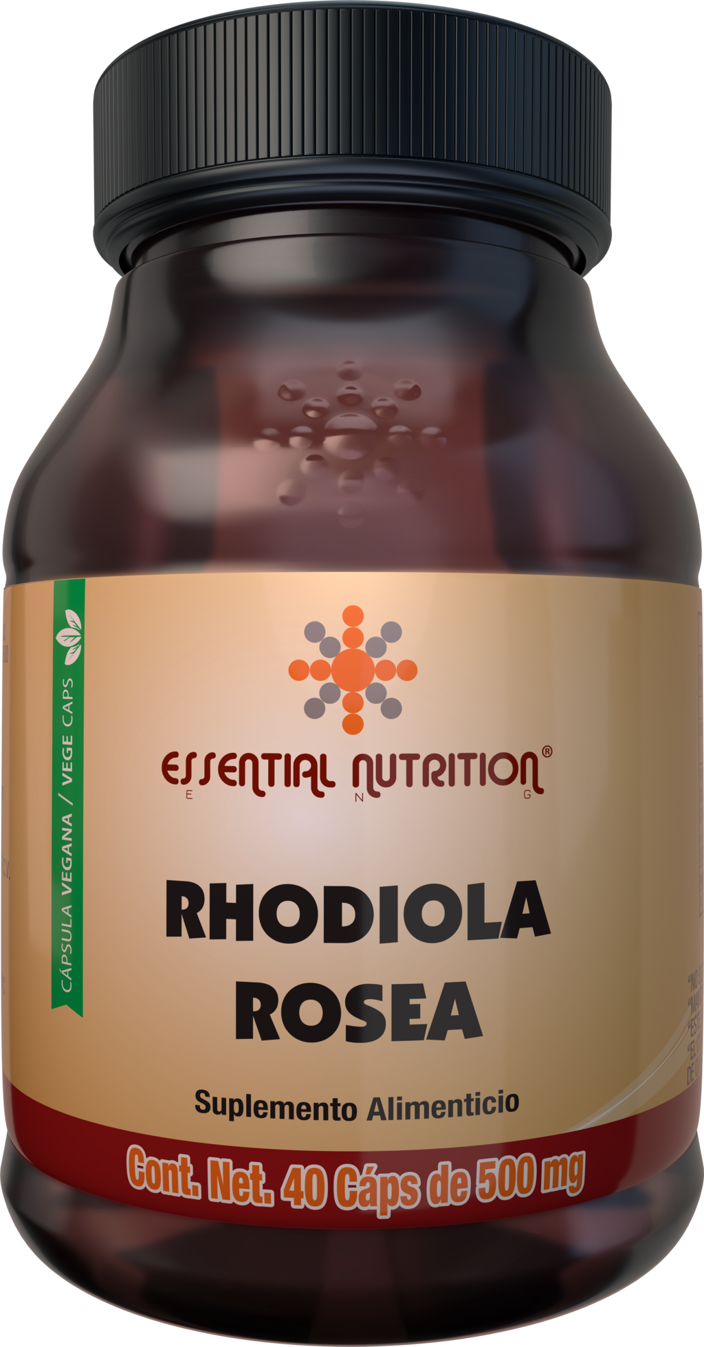 Rhodiola Rosea 40 cápsulas Veganas de 500 mg