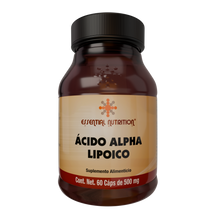Cargar imagen en el visor de la galería, Ácido Alpha Lipoico 60 Cápsulas de 500 mg
