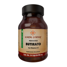 Cargar imagen en el visor de la galería, Postbiótico Butirato con Vitamina D-3 30 cápsulas veganas de 500 mg

