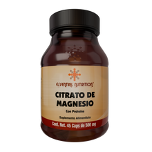 Cargar imagen en el visor de la galería, Citrato de Magnesio 45 Cápsulas de 500 mg
