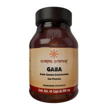 Cargar imagen en el visor de la galería, GABA (Ácido Gamma-Aminobutírico) 40 Cápsulas de 500 mg
