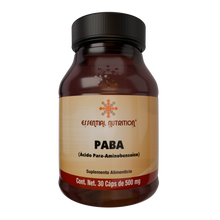 Cargar imagen en el visor de la galería, PABA Ácido para aminobenzoico 30 capsulas, 500 mg.

