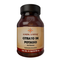 Cargar imagen en el visor de la galería, Citrato de Potasio, 45 Cápsulas de 500 mg.
