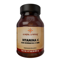 Cargar imagen en el visor de la galería, Vitamina C, Echinacea y Zinc 40 Tabs de 500 mg
