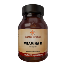 Cargar imagen en el visor de la galería, Vitamina K 30 Cápsulas de 500 mg
