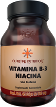 Cargar imagen en el visor de la galería, Vitamina B-3 Niacina 45 Cápsulas de 500 mg
