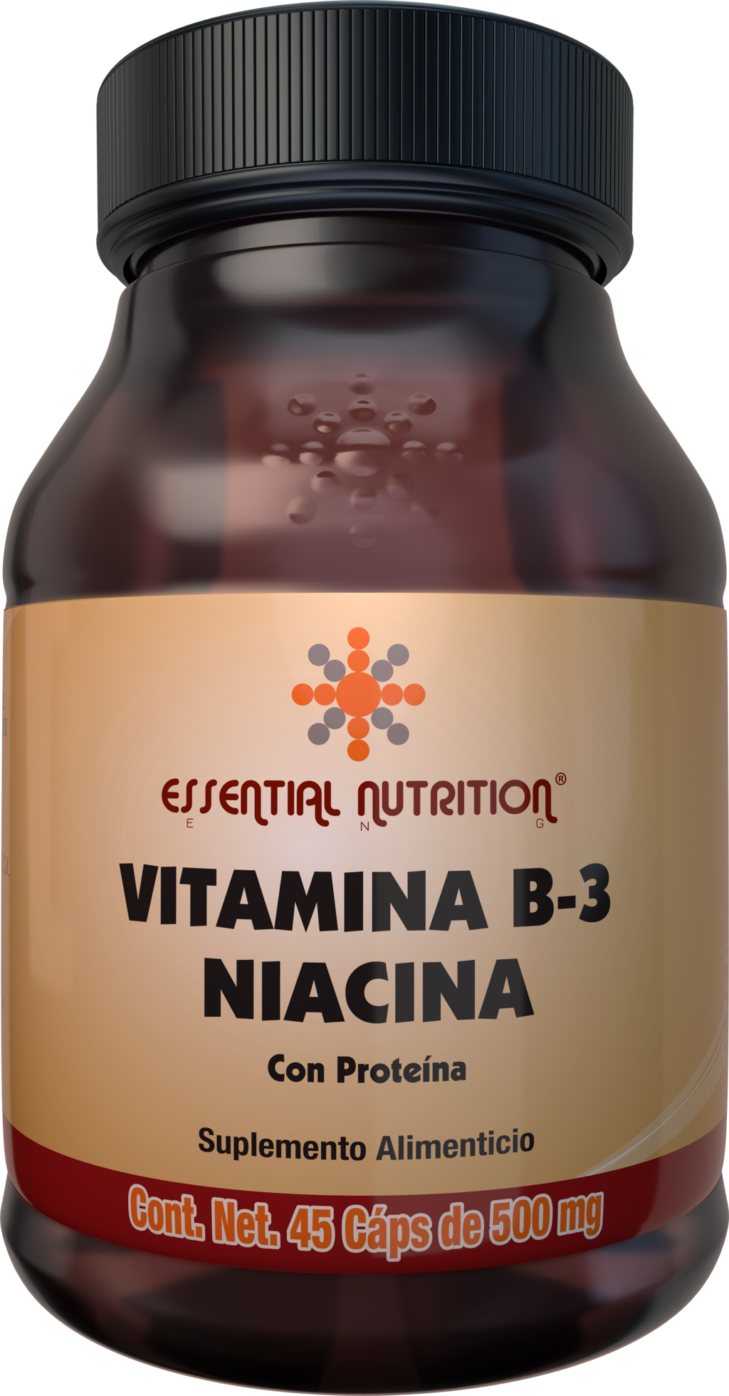 Vitamina B-3 Niacina 45 Cápsulas de 500 mg
