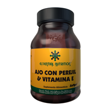 Cargar imagen en el visor de la galería, Garlic y Vitamina E (Ajo y Perejil con Vitamina E) 60 Cápsulas de 500 mg
