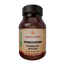 Cargar imagen en el visor de la galería, Microesferas de extracto de Clavo 40 Cápsulas Vegetales de 500 mg

