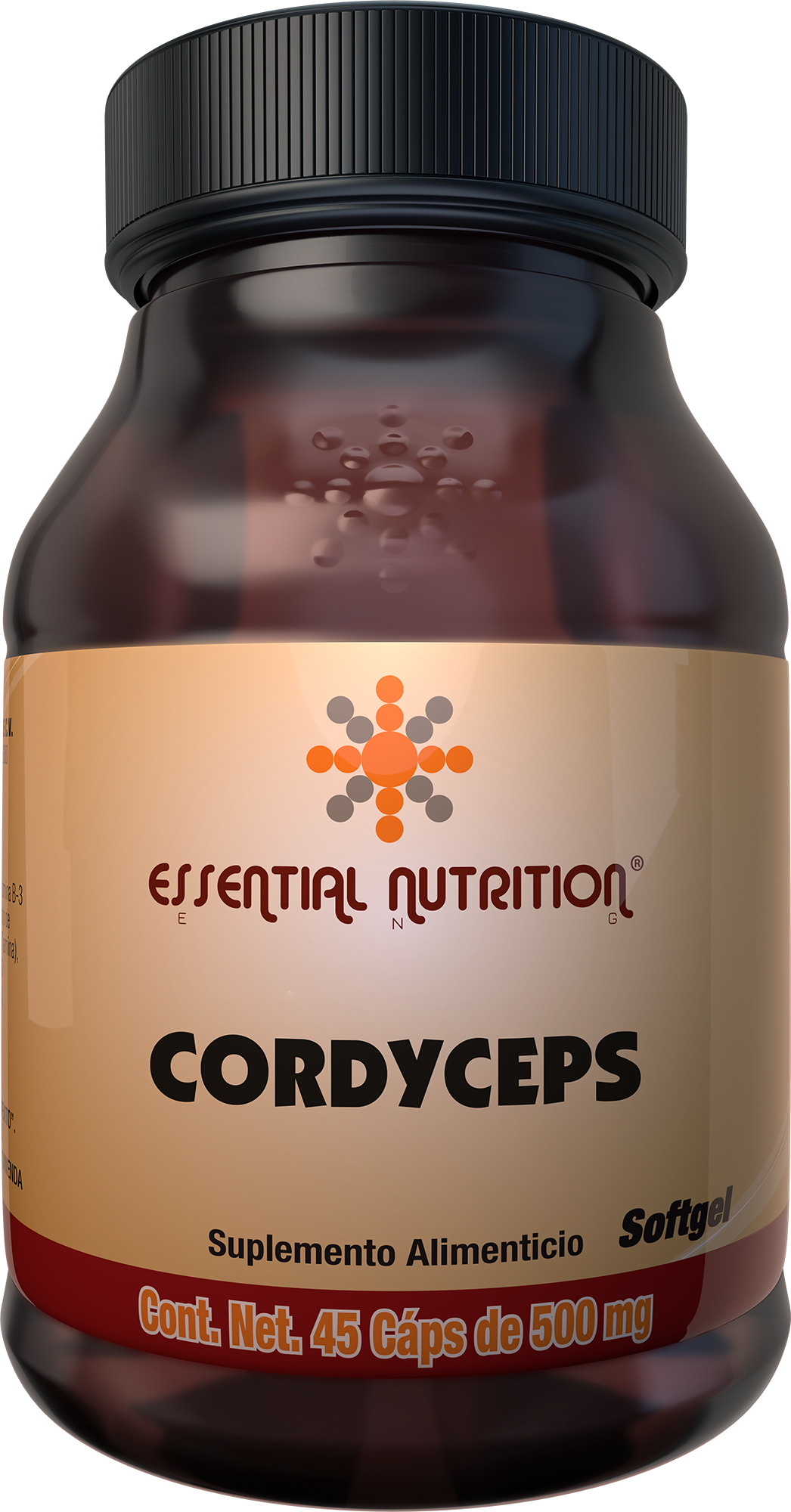 Cordyceps 45 capsulas, 500 mg.