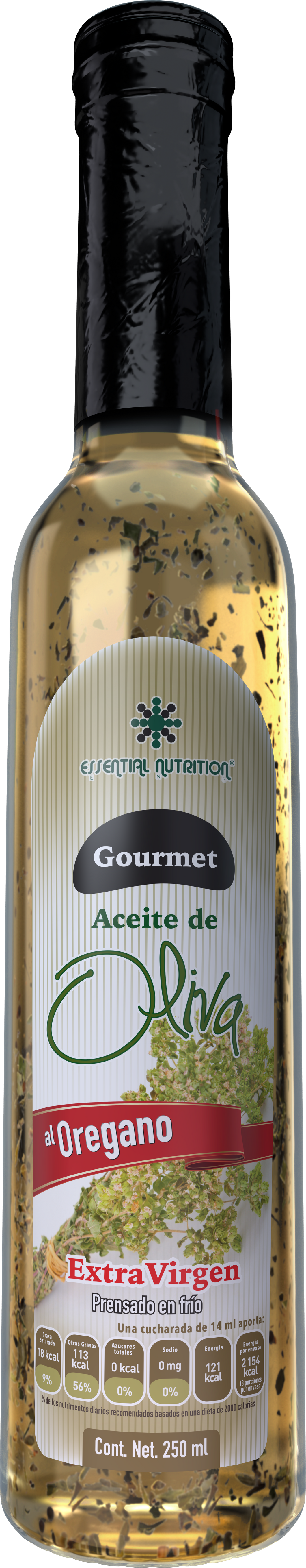 Aceite de Oliva Extra Virgen al Orégano, 250 ml