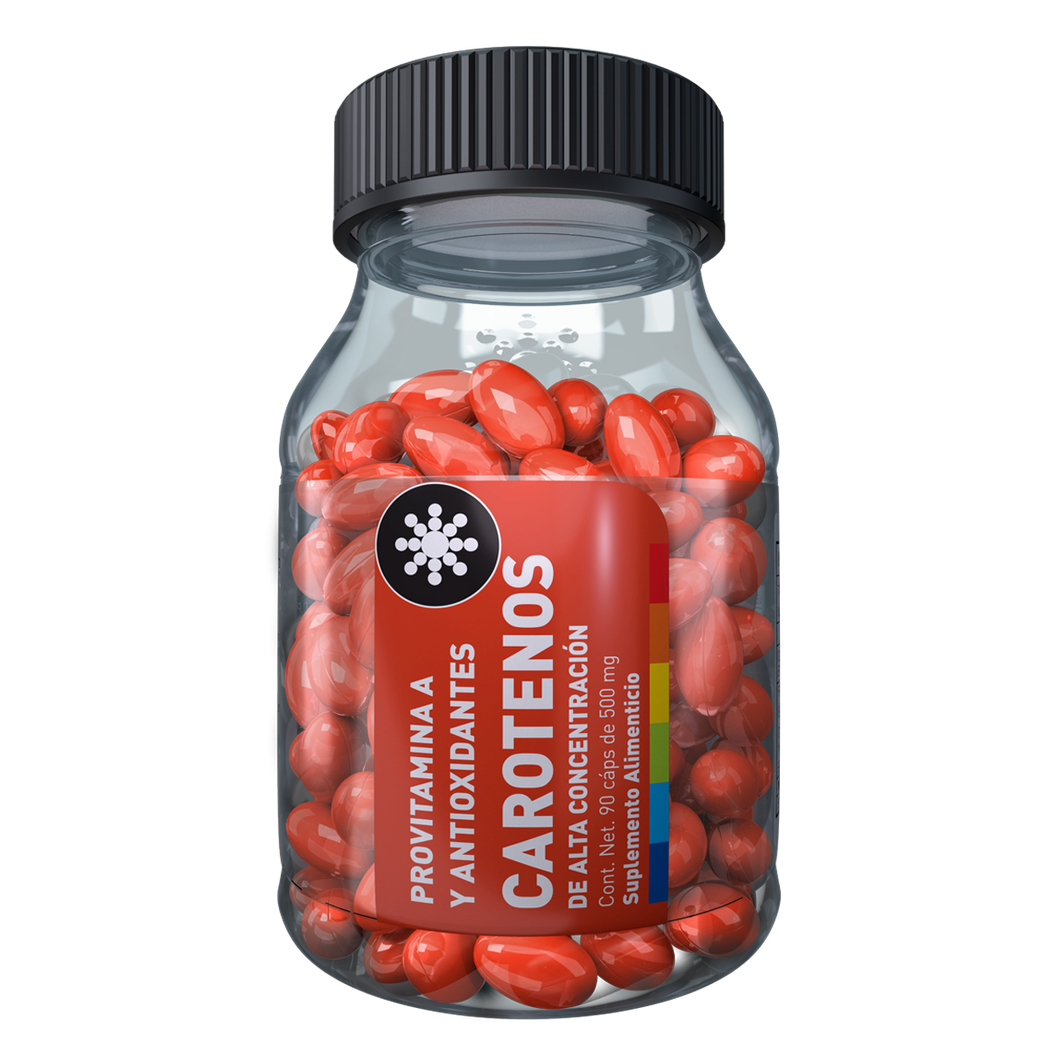 Carotenos de Alta Concentración 90 CAPS. 500 MG