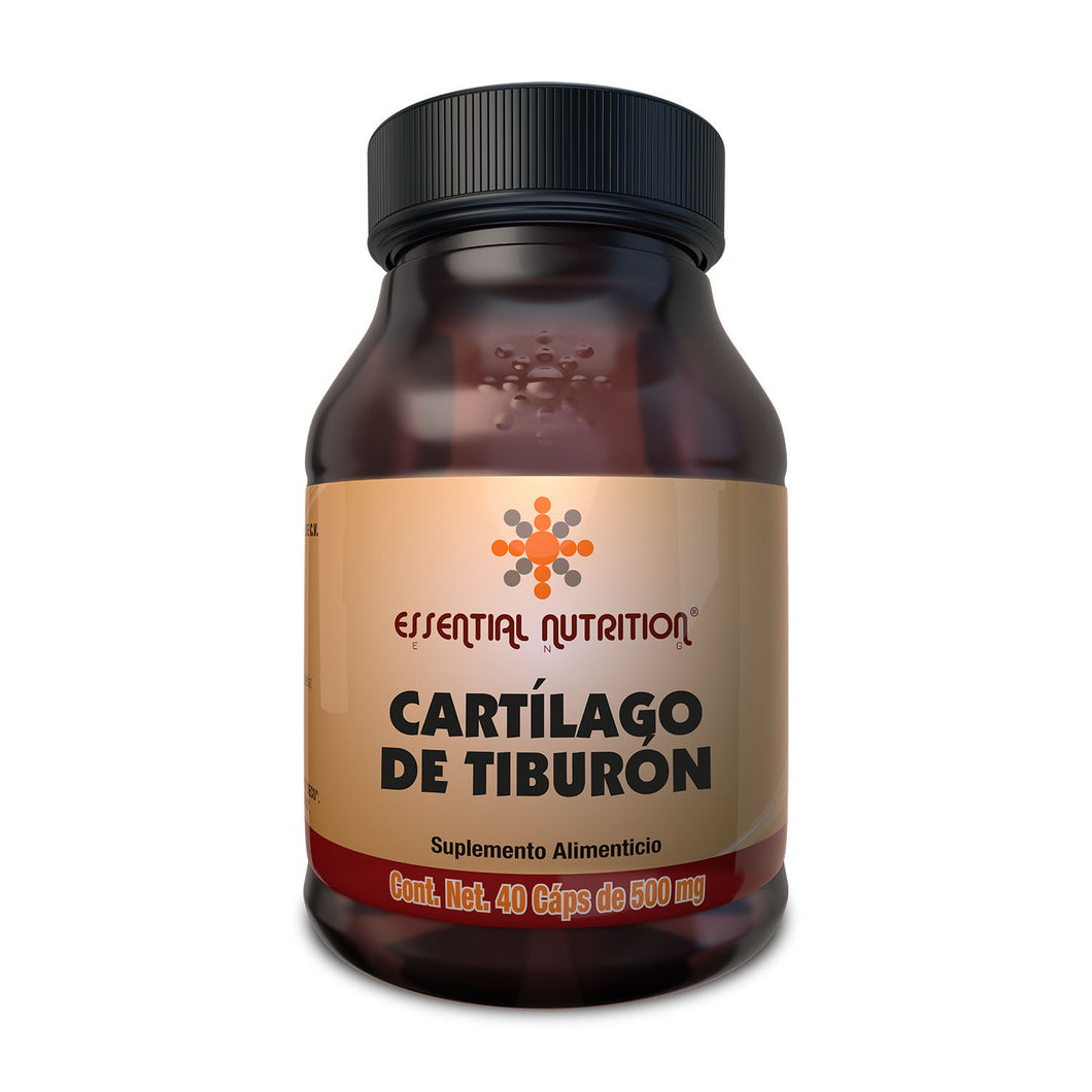 Cartilago de Tiburon 40 capsulas, 500 mg.