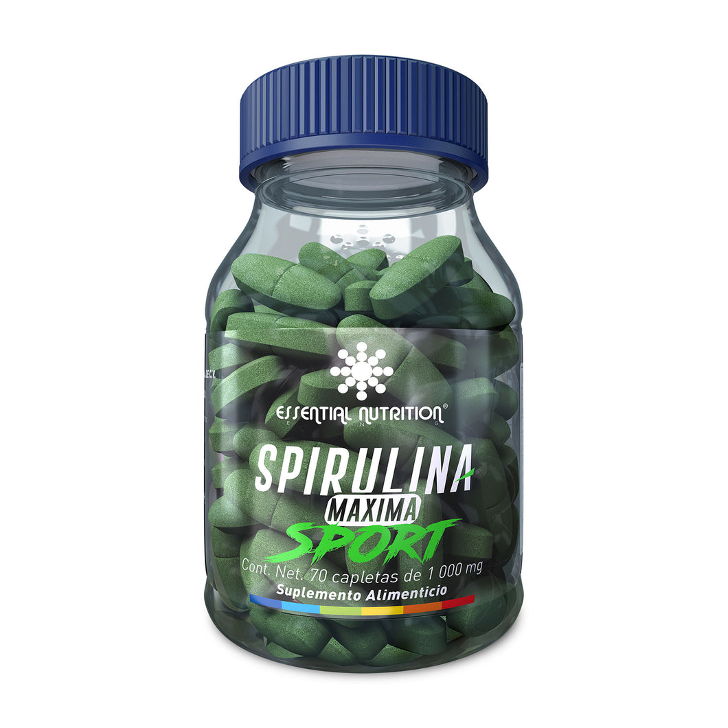 Alga Spirulina Máxima 70 capletas de 1000 mg